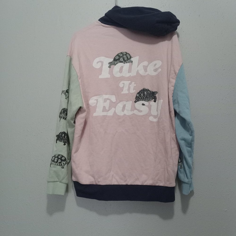 Asos Design Color Block Turtle Streetwear Hoodie Sweatshirt